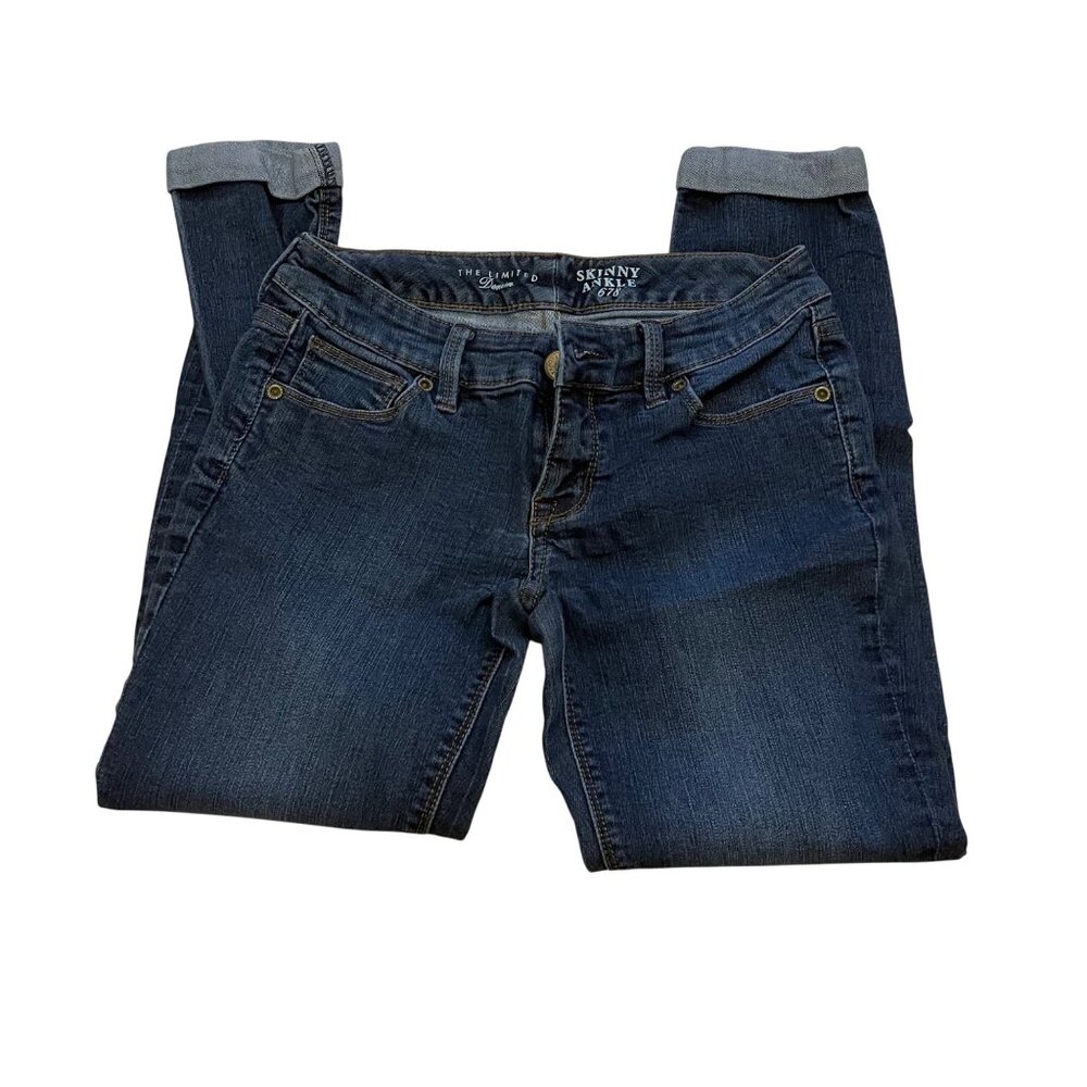 The Limited Skinny Ankle Denim Jeans Size 0 Medium wash